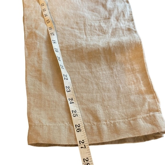 J.Jill Love Linen Flax Relaxed Fit Ankle Pants Women's Large Petite NWT - Picture 8 of 13